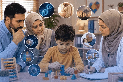 أسباب الإصابة بالتوحد بين الجينات والبيئة