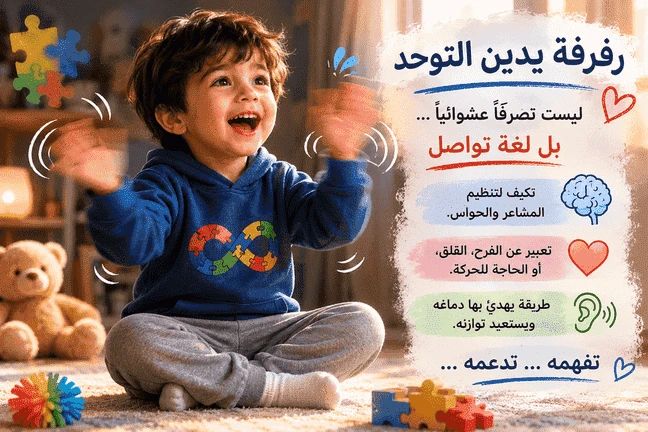 كل ما يجب أن تعرفه عن رفرفة يدين التوحد والتدخل المبكر
